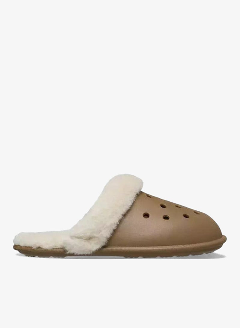 crocs Casual Fuzz Scuff Slip Ons - Image 1