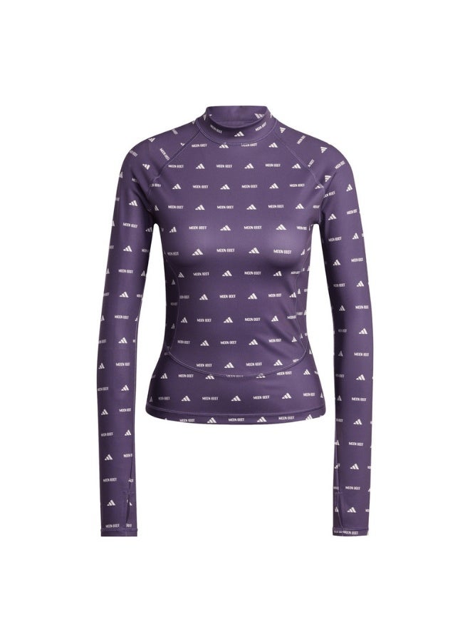 Adidas Long Sleeve Top W Purple Not Sports Specific Other Shirts For Women - Image 1