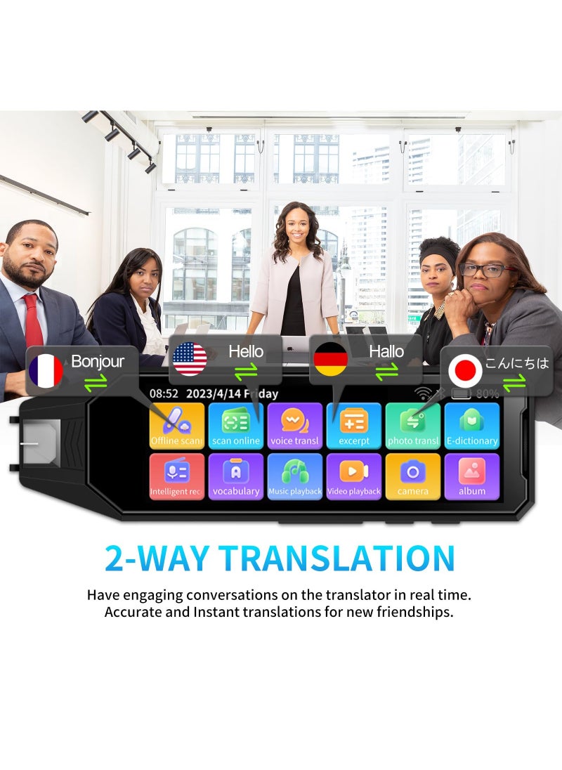KASTWAVE - 1 pcs Reading Pen Translator Pen-Scanner with 134 Languges 5.5-Inch Super Screen Suitable for Students Adults - Image 1