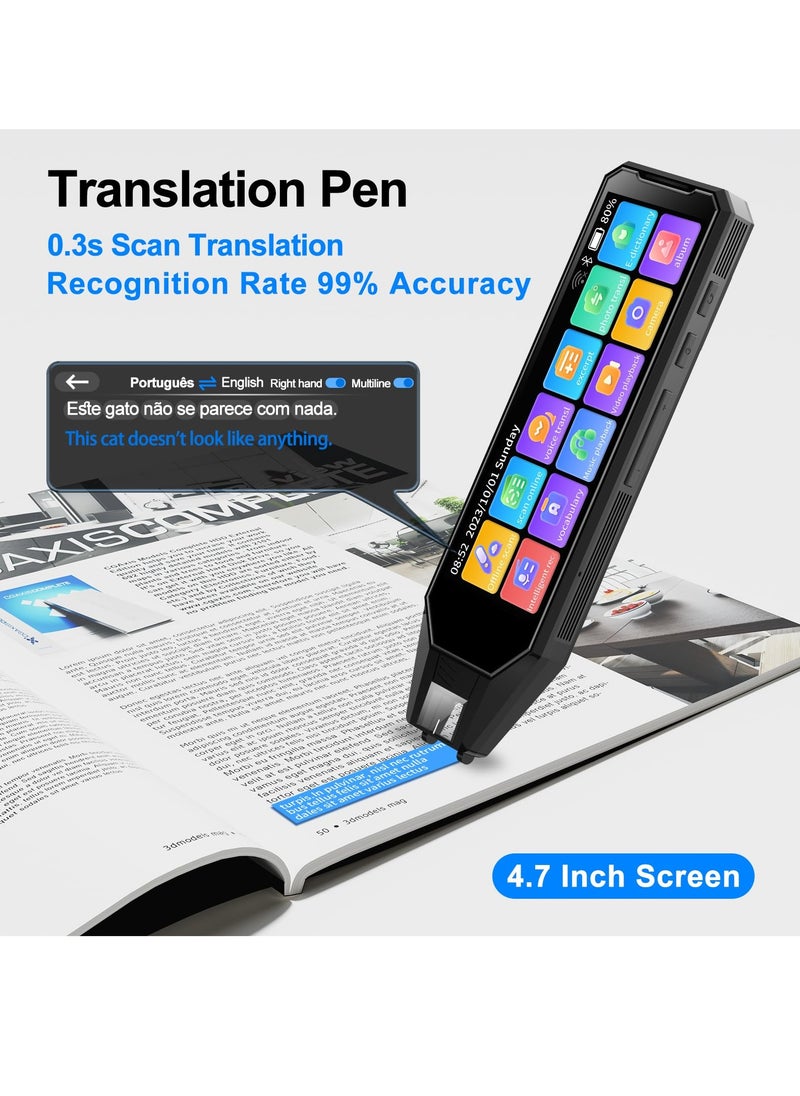 KASTWAVE - 1 pcs Reading Pen Translator Pen-Scanner with 134 Languges 5.5-Inch Super Screen Suitable for Students Adults - Image 1