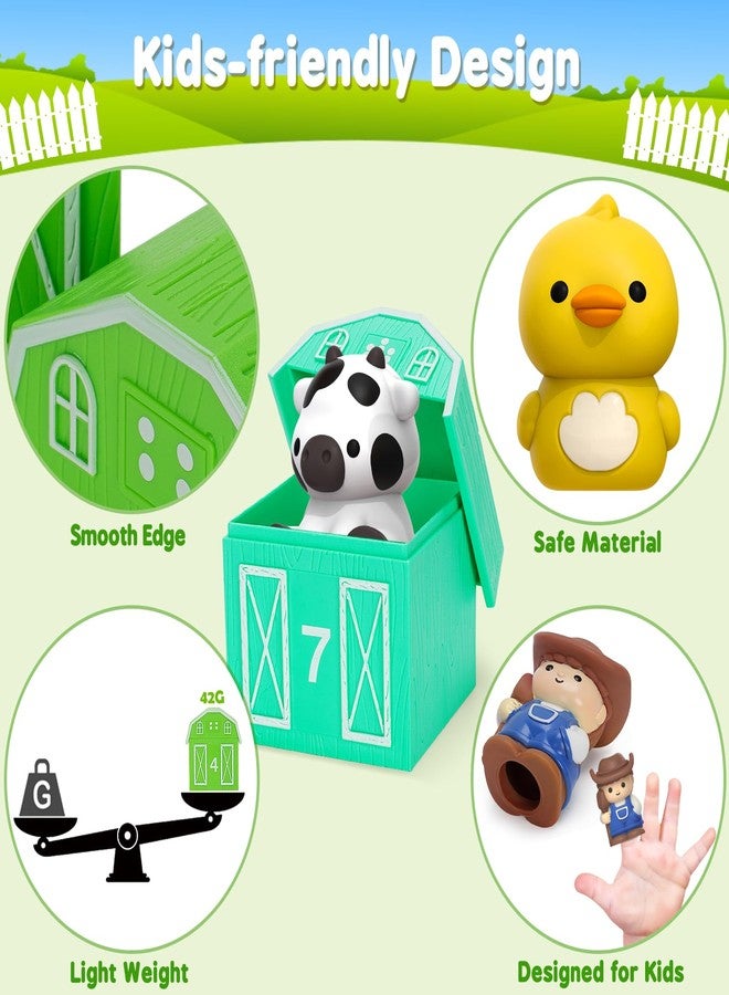 Aigybobo Learning Toys for 1,2,3 Year Old Toddlers, 20Pcs Farm Animals Barn Toy Montessori Counting, Matching & Sorting Fine Motor Games, Christmas Birthday Easter Gift for Baby Boys Girls Age 12-18 Months - Image 4