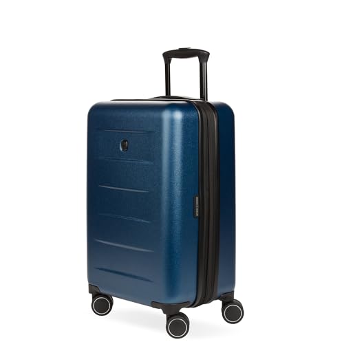 SWISSGEAR حقائب سفر صلبة قابلة للتوسيع من سويس جير 8020 إكليبس مع عجلات دوارة، بحرية، حقيبة يد 18 بوصة - Image 1