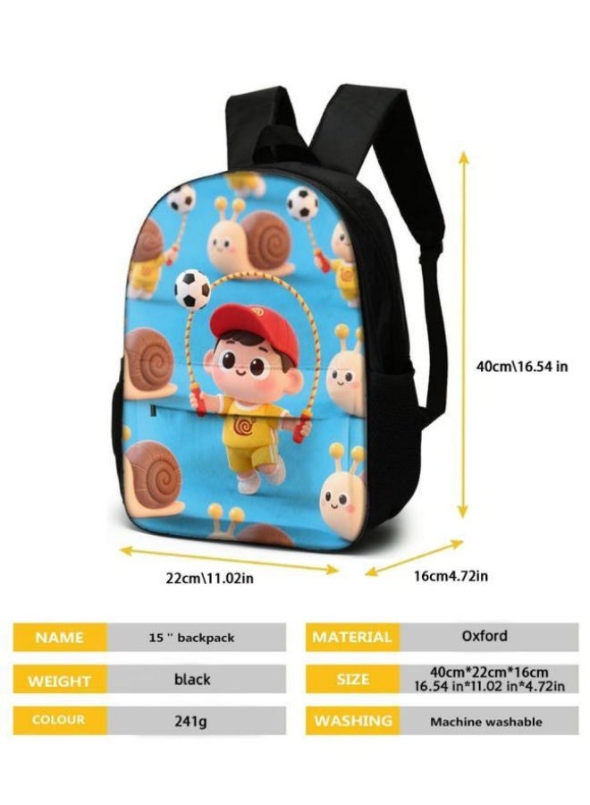 Bright Li Fire Unlock the new fashion of childish fun! Three-piece set of bags, cartoon elements for children and teenagers (students, children, friends' outings, mountain climbing, schooling, etc. can be used) - 56 - Image 4