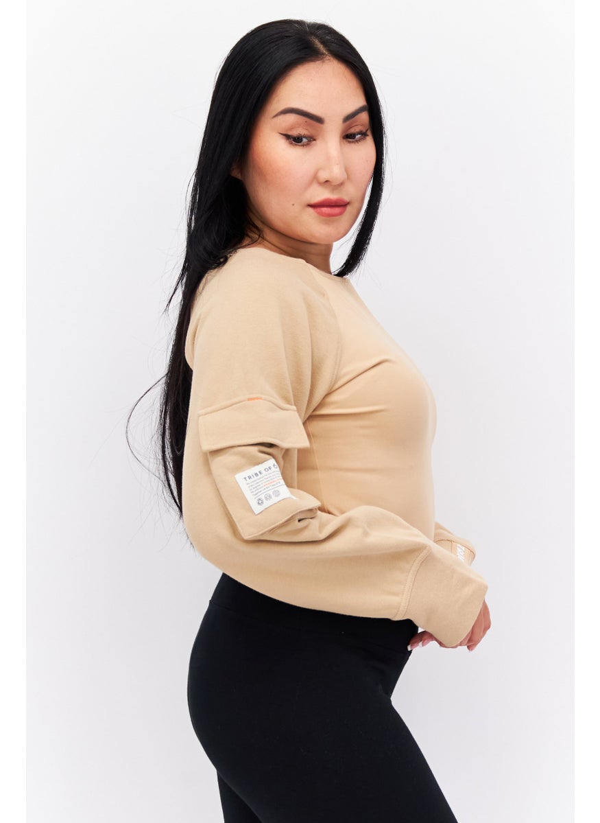 Women Plain Long Sleeve Bodysuit, Tan - pzsku/Z8BC99503E049339E2156Z/45/_/1739715447/2c1ff81b-9475-4bab-89a7-b3c6dba1c64a