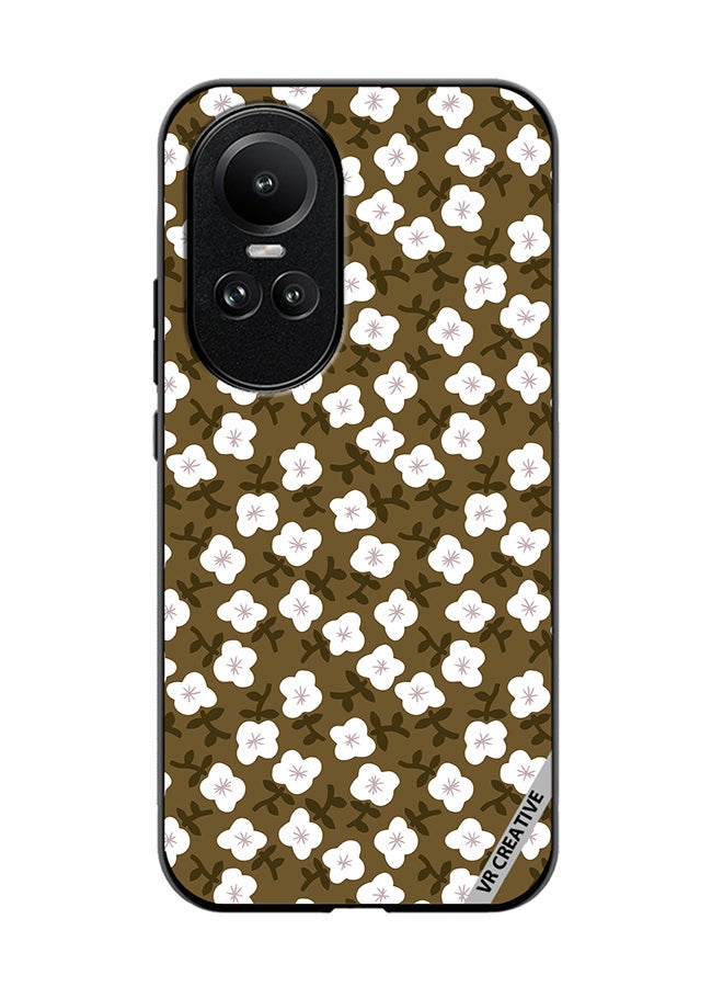 VR CREATIVE Protective Case Cover For Oppo Reno 10 Flower Design Multicolour - Image 1