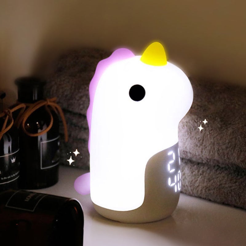 2pcs Smart Shape Silicone Night Light Design Alarm Clock Night Light - Image 2