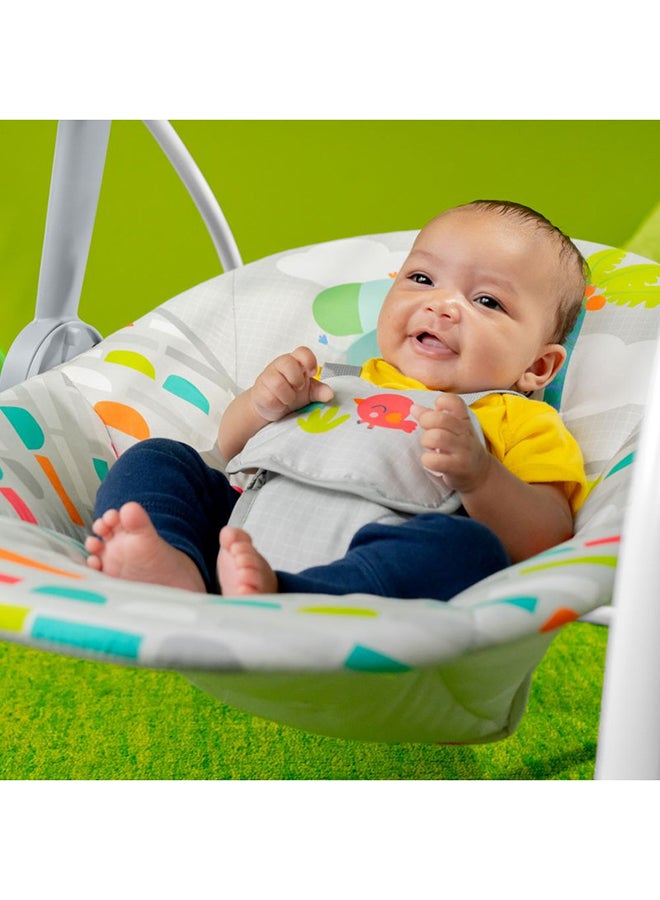 Bright Starts Playful Paradise Portable Compact Automatic Baby Swing With Music, Newborn + - Image 2