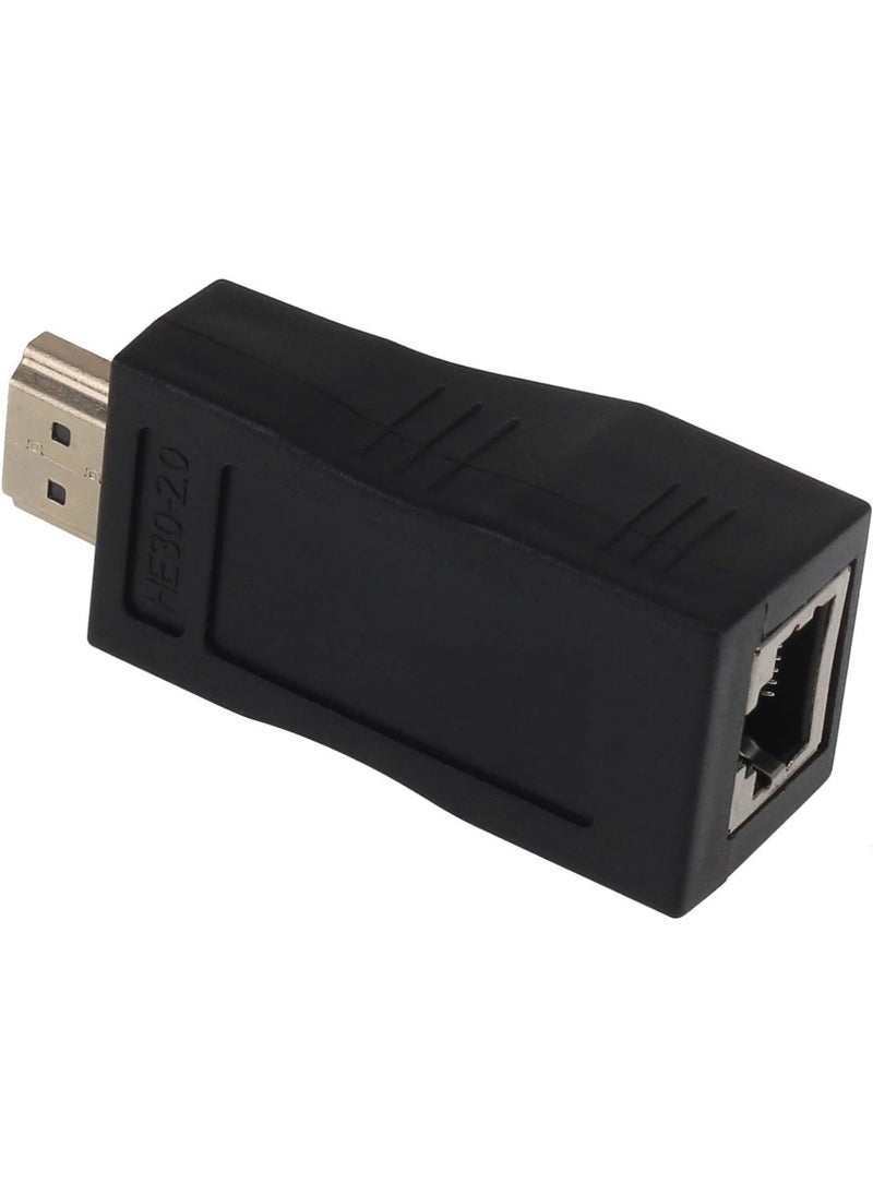 اووكاي [مُحسّن] موسع HDMI إلى RJ45، محول HDMI ومكرر إشارة، عبوتان من موسع HDMI، جهاز إرسال واستقبال، شبكة RJ45 عبر إيثرنت LAN Cat 5e / 6 / 6e، يدعم HDTV بدقة 1080P ثلاثية الأبعاد (زوج واحد).  - Image 4