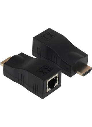 [Upgraded] HDMI to RJ45 Extender, HDMI Converter Repeater, 2 Pack HDMI Extender Transmitter and Receiver Network RJ45 Over Ethernet LAN Cat 5e / 6 / 6e, Support HDTV 1080P 3D (1 Pair) - pzsku/Z8BC9A34FA5B6E82ADCC2Z/45/1744773344/761383c1-f4f1-46bf-b44c-324cdf9807a8