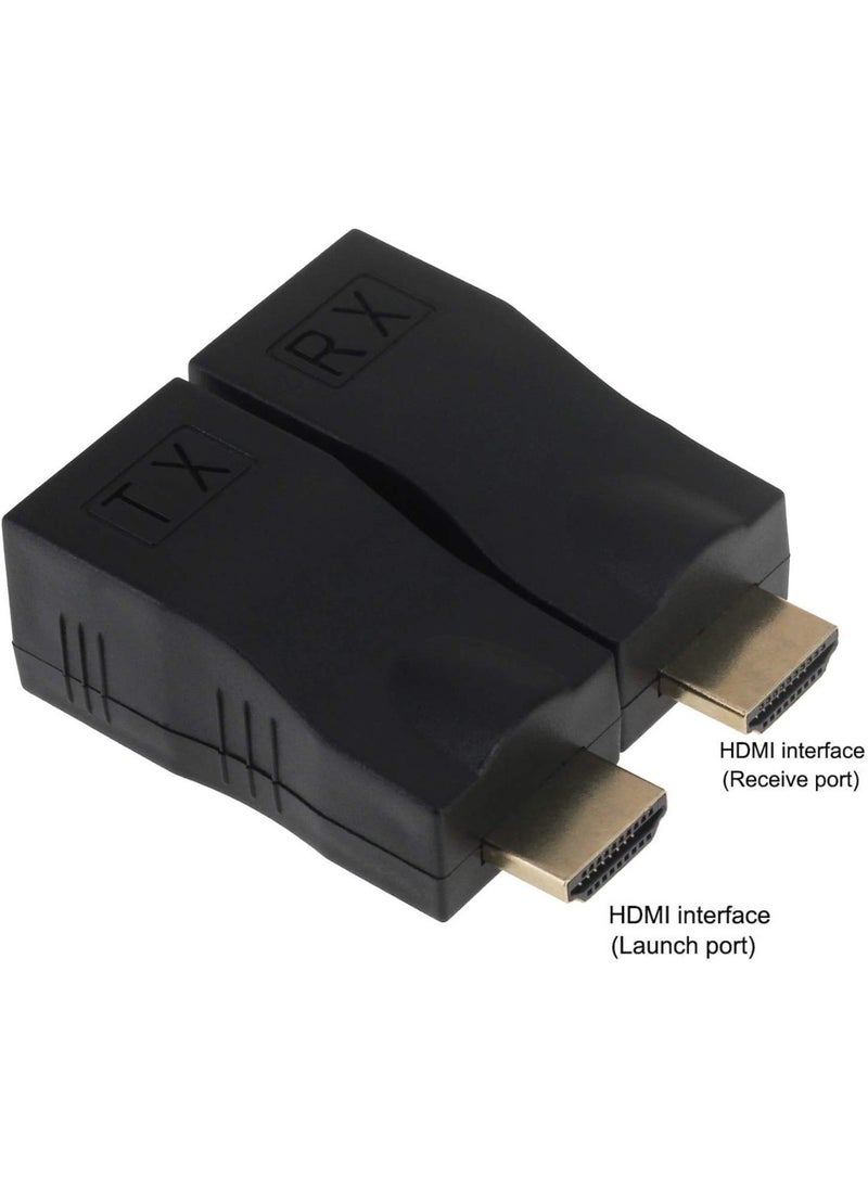 اووكاي [مُحسّن] موسع HDMI إلى RJ45، محول HDMI ومكرر إشارة، عبوتان من موسع HDMI، جهاز إرسال واستقبال، شبكة RJ45 عبر إيثرنت LAN Cat 5e / 6 / 6e، يدعم HDTV بدقة 1080P ثلاثية الأبعاد (زوج واحد).  - Image 5