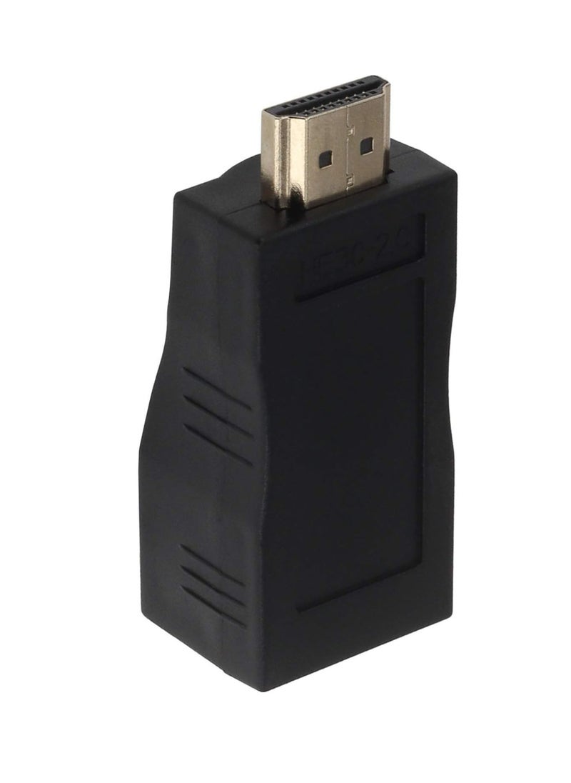 اووكاي [مُحسّن] موسع HDMI إلى RJ45، محول HDMI ومكرر إشارة، عبوتان من موسع HDMI، جهاز إرسال واستقبال، شبكة RJ45 عبر إيثرنت LAN Cat 5e / 6 / 6e، يدعم HDTV بدقة 1080P ثلاثية الأبعاد (زوج واحد).  - Image 2