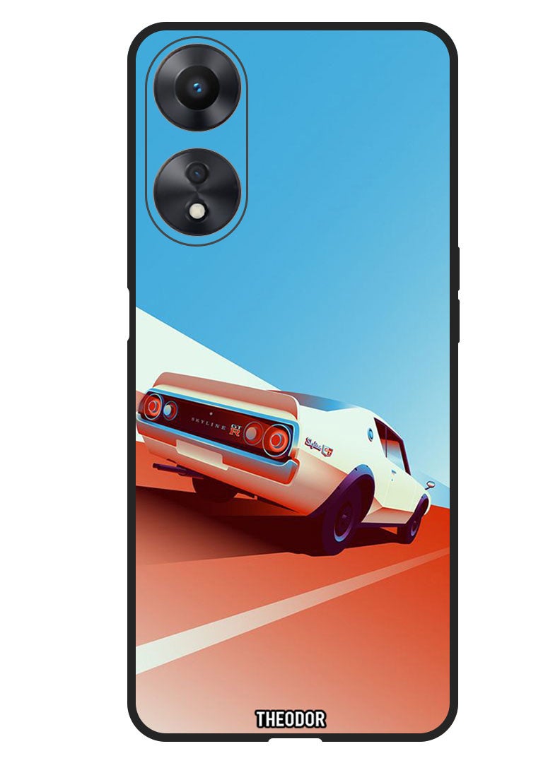 Theodor Protective Case Anti Scratch Shock Proof Bumper Cover For Oppo A98 Nissan Skyline - Image 1