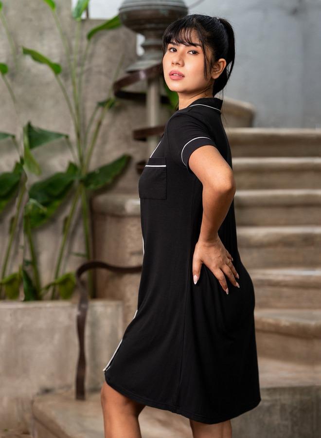 Aadaraya Short Sleepshirt Short Sleeves - Image 4