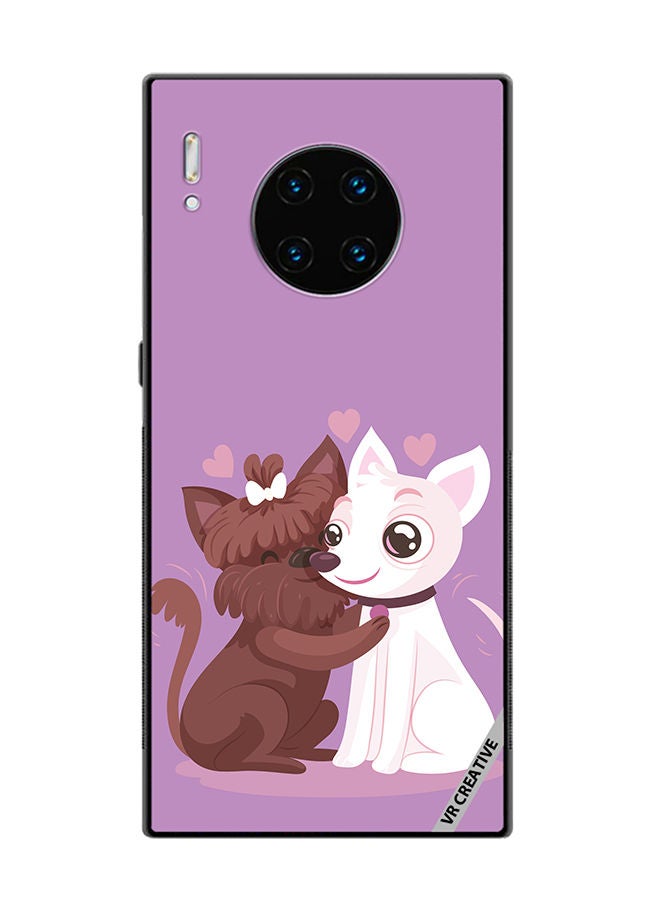 VR CREATIVE Protective Case Cover For Huawei Mate 30 Pro Love Dog Design Multicolour - Image 1