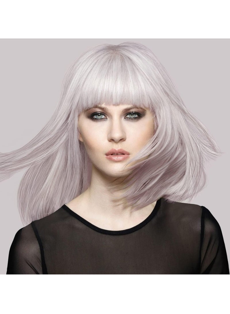 جيروم روسيل صبغة شعر فضية غير دائمة من Russell Bblonde Maximum Colour للشعر الأشقر الطبيعي والمُفتح مسبقًا صبغة شعر فضية بدون أمونيا أو بيروكسيد تدوم حتى 8 غسلات 75 مل - Image 2