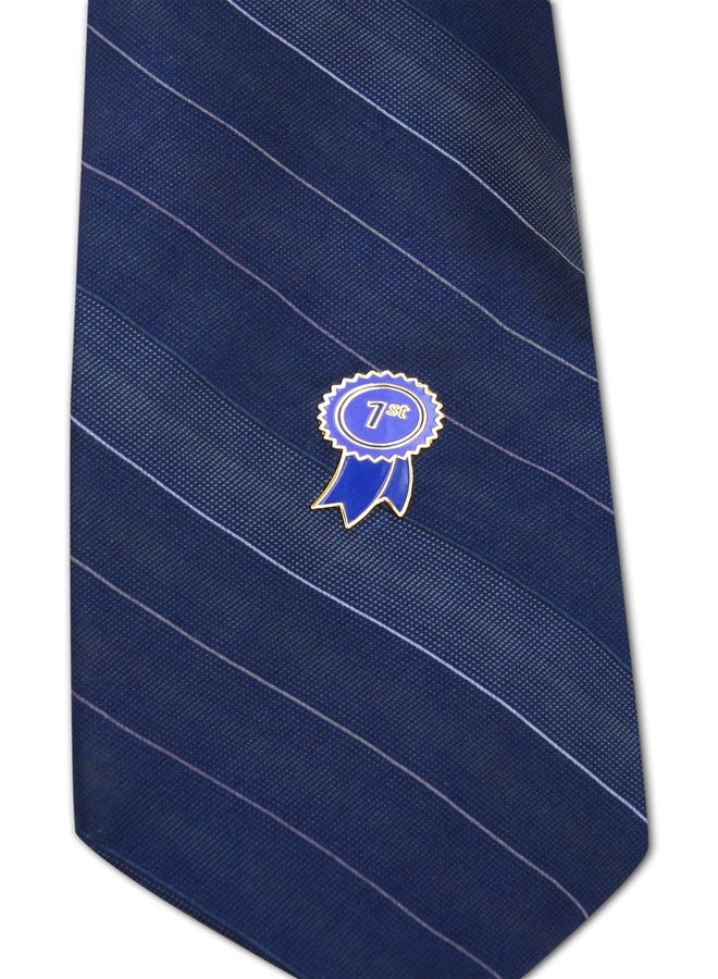 Novel Merk Blue Ribbon Contest Icons Lapel Pin, Hat Pin & Tie Tack Set - with Clutch Back (3- First Place) - Image 4