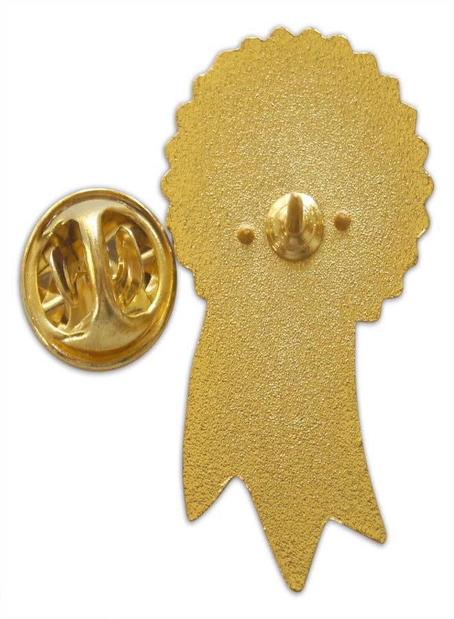 Novel Merk Blue Ribbon Contest Icons Lapel Pin, Hat Pin & Tie Tack Set - with Clutch Back (3- First Place) - Image 3
