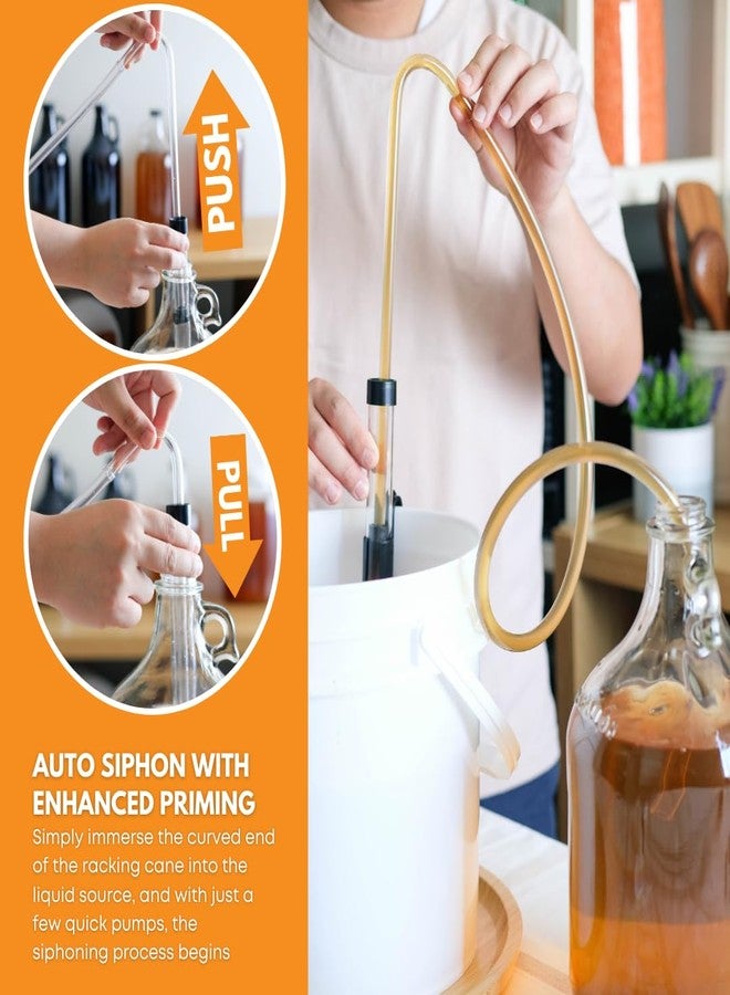FastRack 3/8" Auto 8' ft Hose Siphoning Kit w/Food Grade BPA Free Plastic Tubing for Beer or Wine, Carboy Bottle Filling, Clear - Image 3
