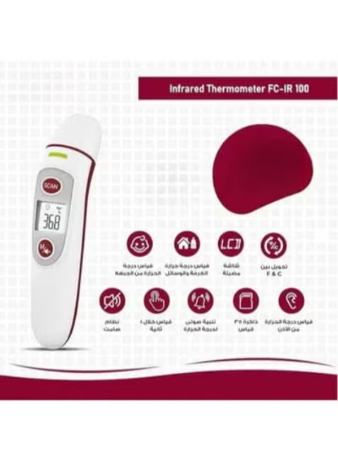 2-in-1 Body Thermometer – Fast & Accurate Forehead and Ear Temperature Monitor