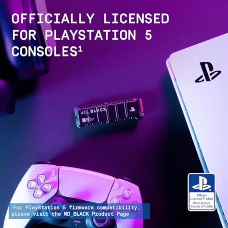 2TB SN850P NVMe M.2 SSD Officially Licensed Storage Expansion for PS5 Consoles, up to 7, 300MB/s, with heatsink - WDBBYV0020BNC-WRSN - Image 2