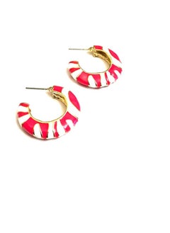 Trio Earrings Pink ceramic earrings  - Image 2
