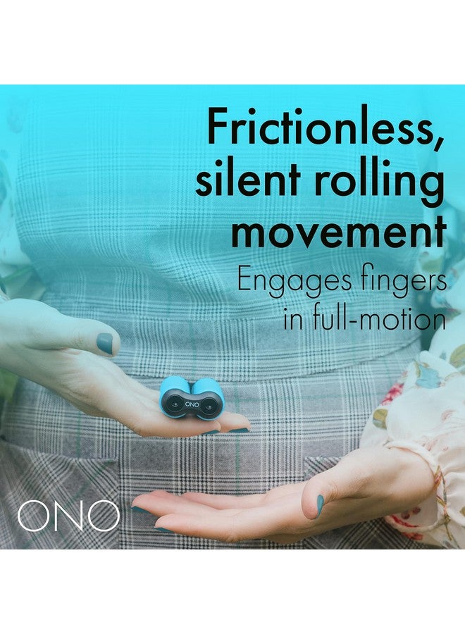ONO Roller - Handheld Fidget Toy for Adults | Help Relieve Stress, Anxiety, Tension | Promotes Focus, Clarity | Compact, Portable Design (Junior Size/ABS Plastic, Teal) - Image 4