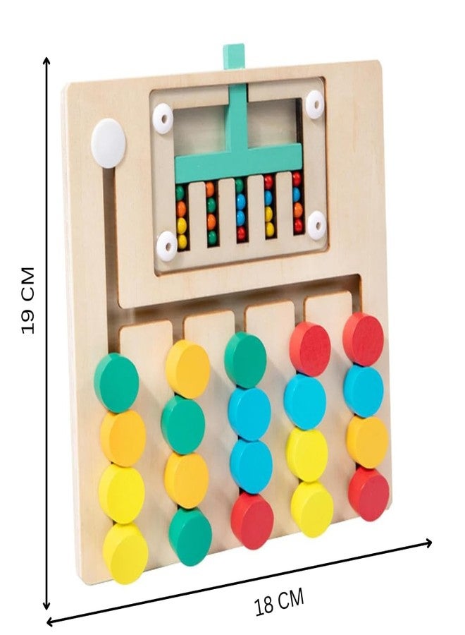 LITILISH Kids Montessori Slide Puzzle I Color & Pattern Matching Learning Toys for Kids 3-8 Years I Birthday Gift for Boys & Girls I Educational Activity Toy for 3,4,5,6,7,8 I Travel Friendly - Image 4