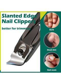 Nail Clipper With Catcher, 3 Pack No Splash Fingernail Toenail Clipper,Slanted Edge Nail Clippers Stainless Steel Nail Cutter Nail Trimmer, Good Gift For Men And Women - pzsku/Z8BC9FA089AB57965E195Z/45/_/1733729737/4bf7329b-c831-4abd-ba9f-e7357387002f