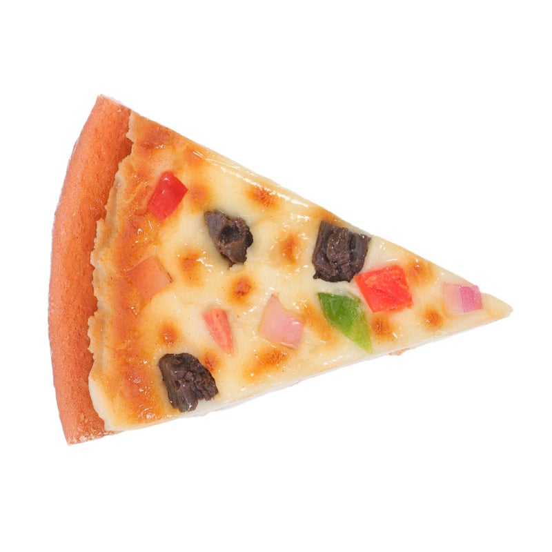 Artificial Pizza Slice Model Faux Food Kitchen Decor Photography Prop Display - Image 2