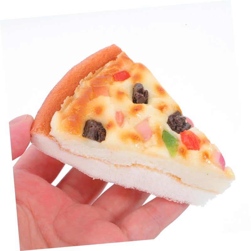 Artificial Pizza Slice Model Faux Food Kitchen Decor Photography Prop Display - Image 5