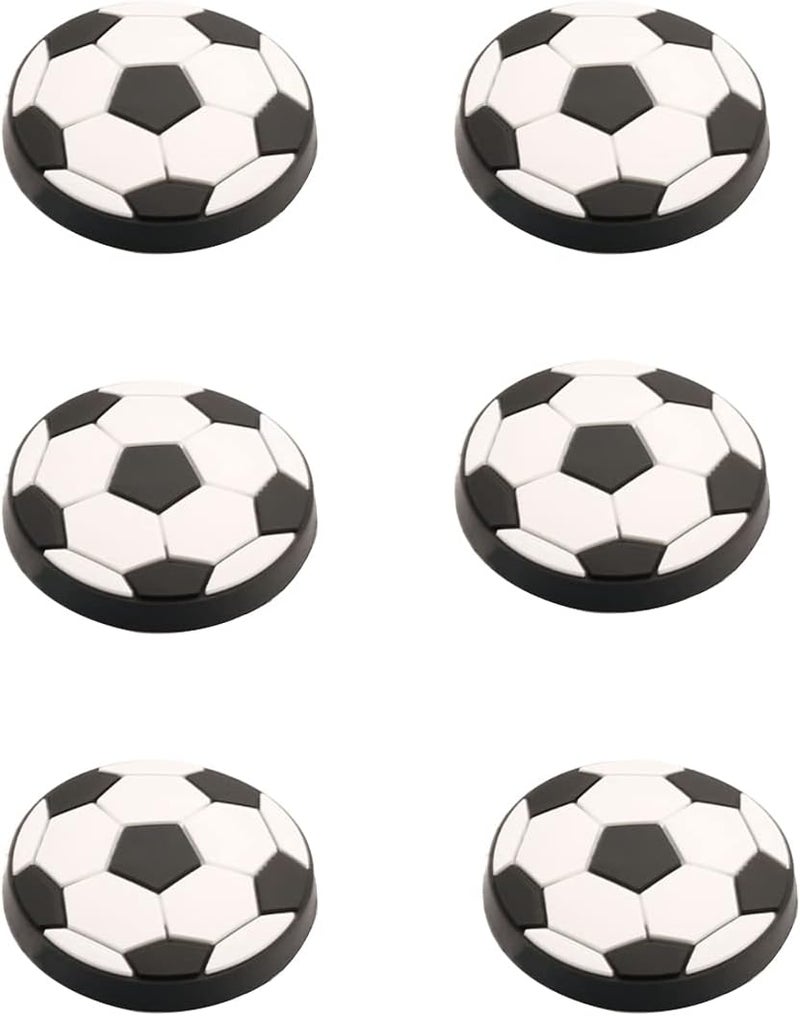 Skyscraper Soft Rubber Cartoon Shape Knobs for Kids Girls Boys Cabinet Handle pulls Drawer Knobs for Kids Room Cabinets Closets Toy Organizer Box Bookcase 6pcs/Set (Football) - Image 1