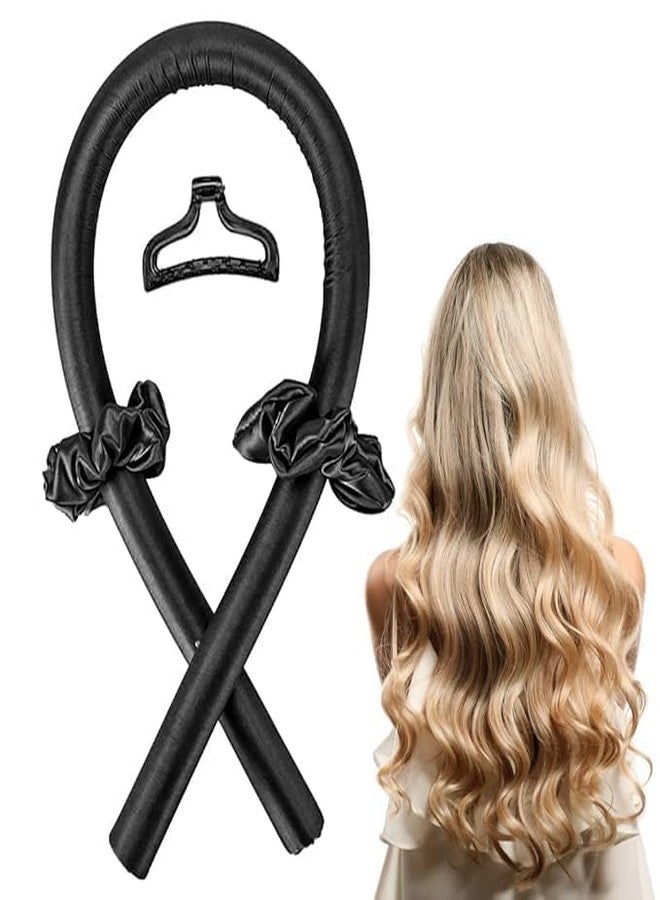 HGC Heatless Curling Set - Hair Rollers for Heatless Curls | Heatless Hair Curlers & Hot Rollers | Hair Curlers To Sleep In | Heatless Curling Rod Headband | Heatless Curler-Multicolor pack of-1 (BLACK) - Image 1