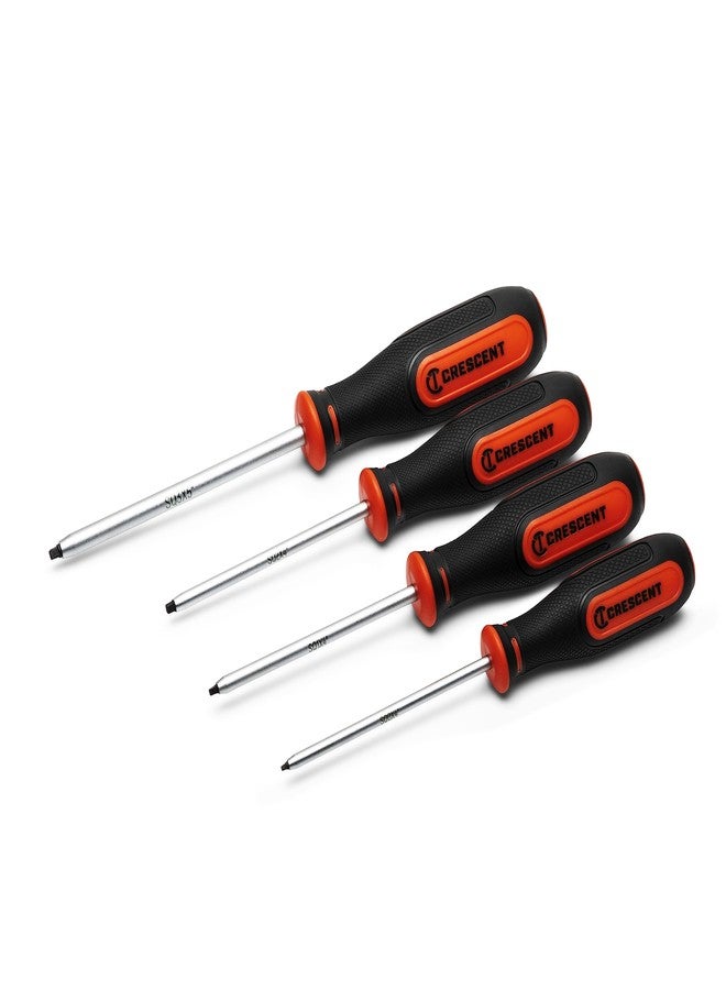 Crescent CRESCENT 4 Piece Square Screwdriver Set, Square S0x4"", S1x4"", S2x4"", and S3x5 - CSQSET4PC - Image 2