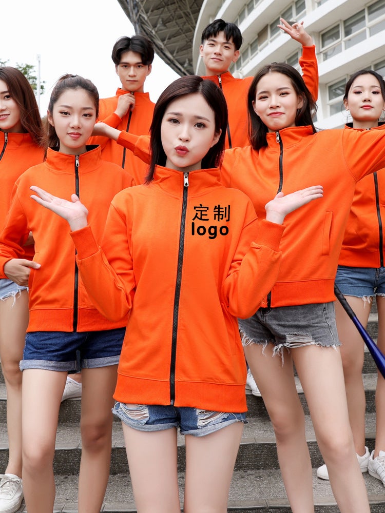 Catering Waiter Work Clothes Sweatshirt Custom Clothing Milk Tea Pot Restaurant Supermarket Men And Women Long-Sleeved Jacket - Image 5