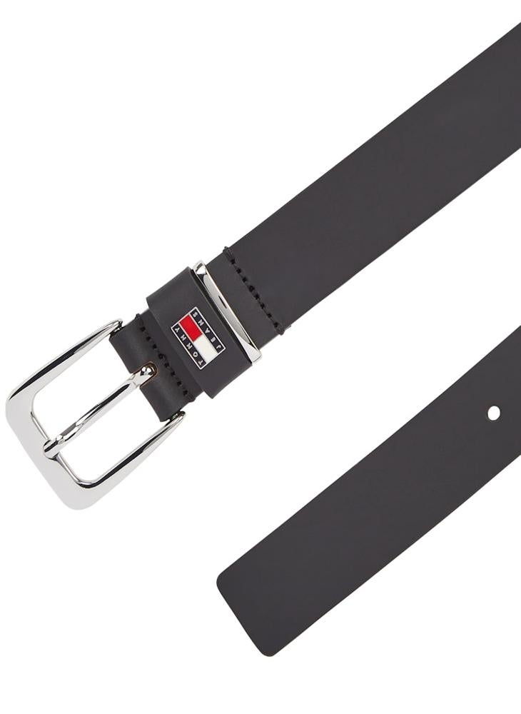 TOMMY JEANS Logo Detail Allocated Buckle Hole Belt  - Image 3
