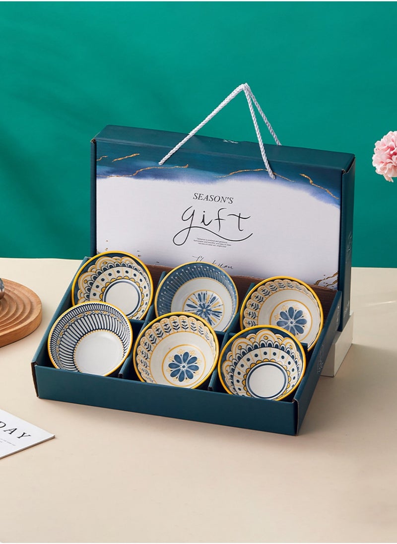 Ceramic Cutlery Gift Set, Set Of Six Bowls - Image 1