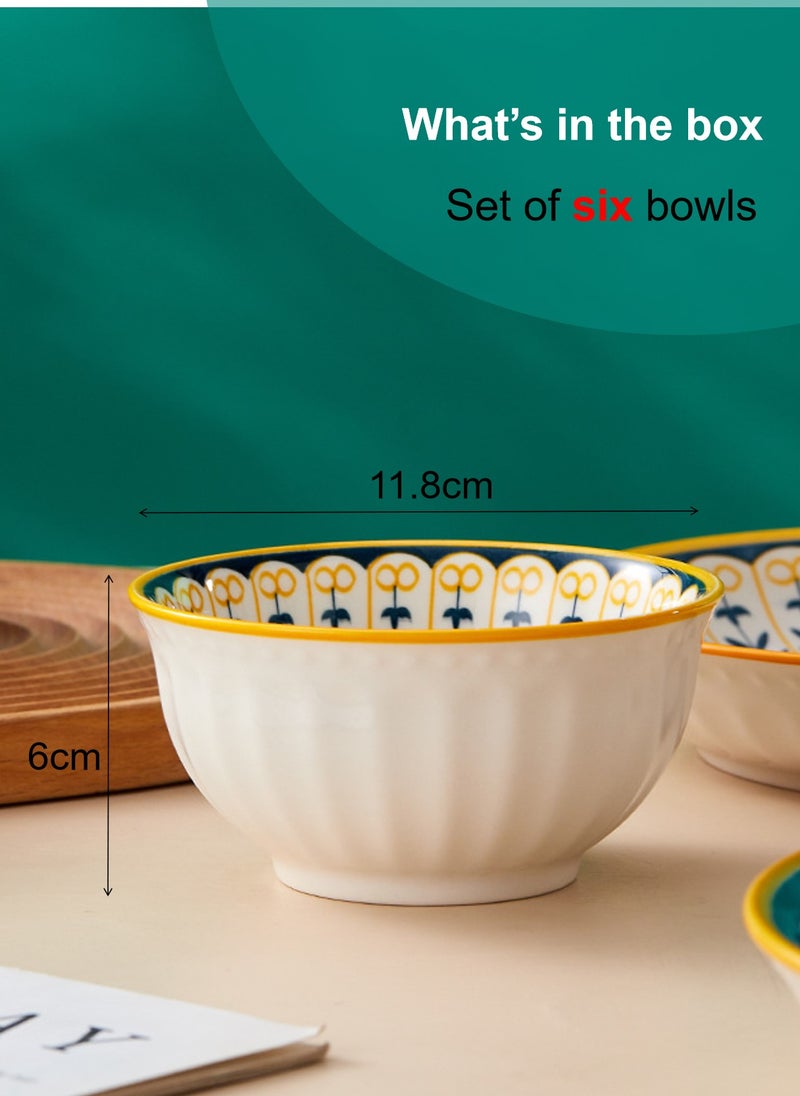 Ceramic Cutlery Gift Set, Set Of Six Bowls - Image 2