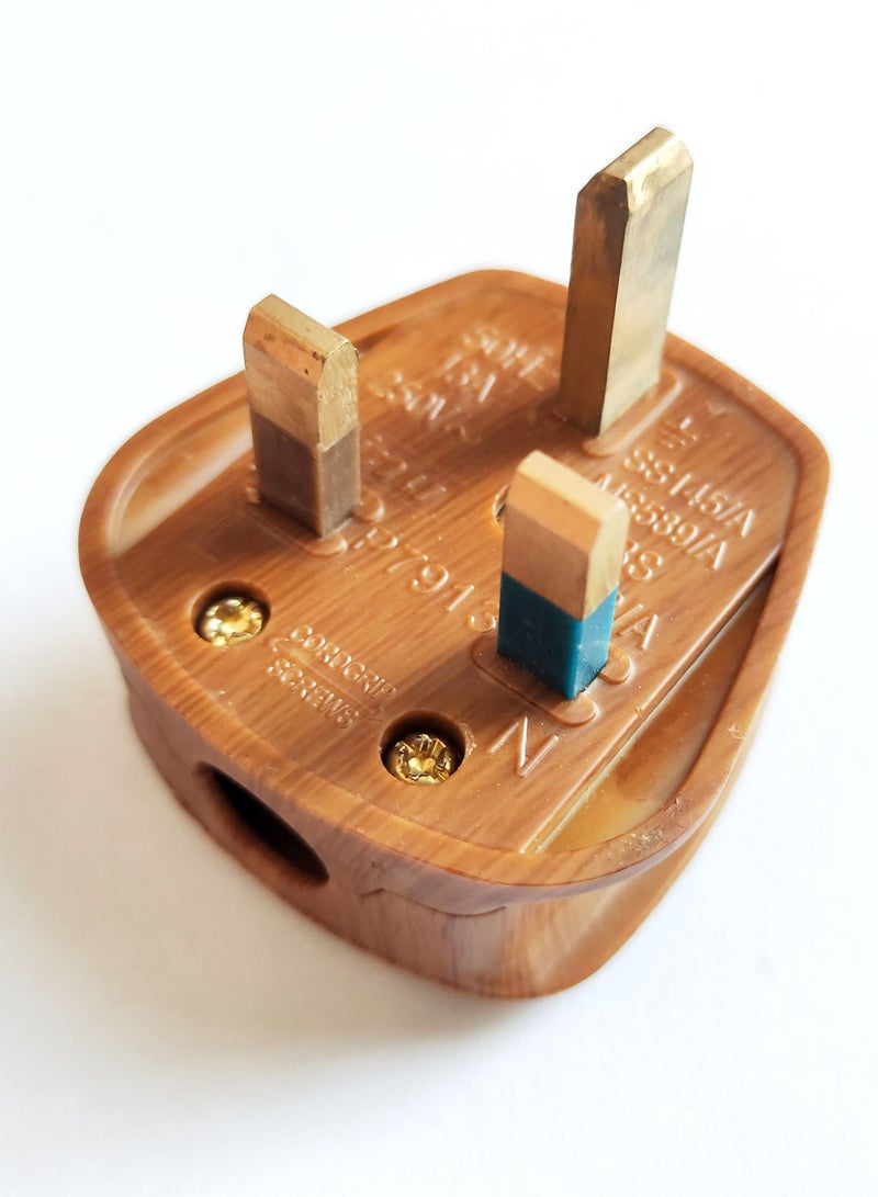 CHT 13A 3 Pin Fused Plug Brown - Image 1
