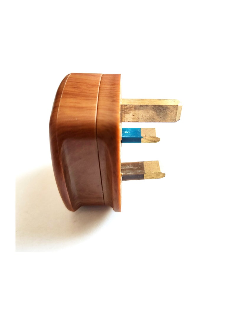CHT 13A 3 Pin Fused Plug Brown - Image 2