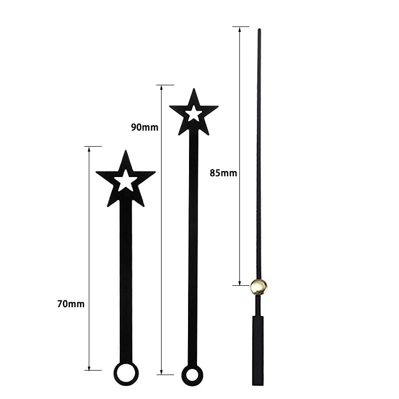 14 Styles Metal Clock Hands DIY Movement Repair 8081 Black 