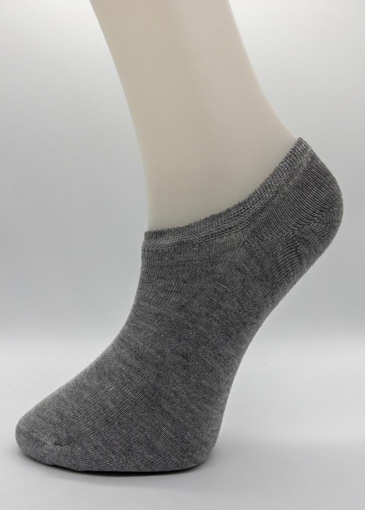 Ciho Socks Premium Bamboo 6 Pairs Gray-Navy Blue Seamless Invisible Sneaker Socks  - Image 3