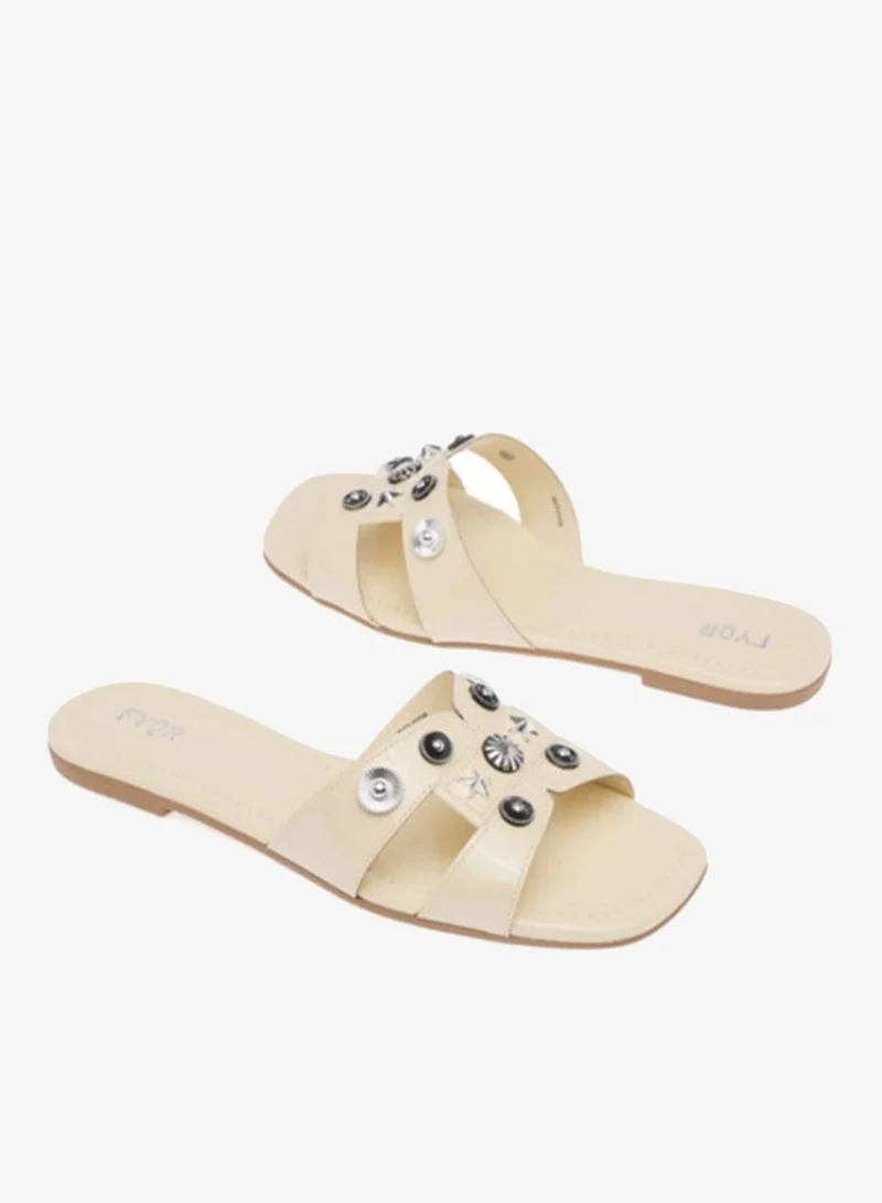 FYOR Studded Flat Sandal BDV 098