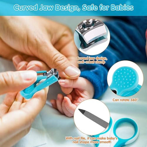 JB Export Portable Manicure Grooming Kit for New Born Baby | 10 in 1 Healthcare Accessories Set to Keep Infants & Toddlers Clean Perfect Nursery Gift with Nail, Hair, Ear Grooming Tools for Kids - Image 3
