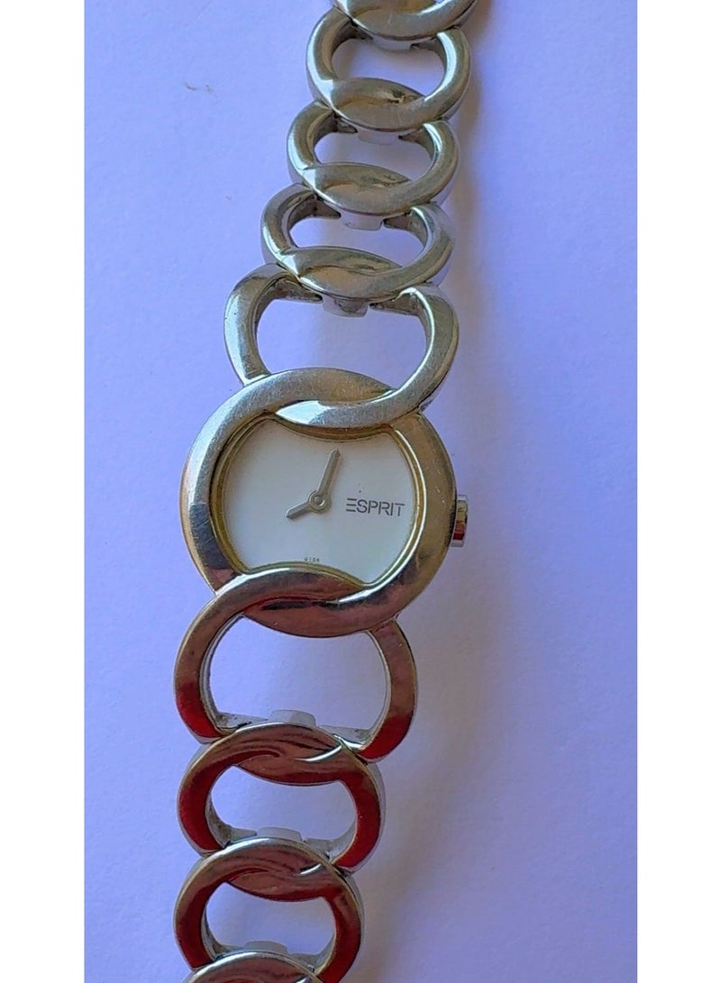 Esprit Women’s Analog Quartz Watch - Silver Chain Link Bracelet, White Dial | Pre-Owned - Image 3
