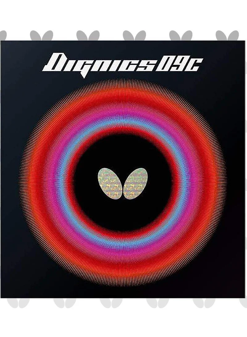 BUTTERFLY Butterfly Dignics 09C Table Tennis Rubber Inverted Professional Butterfly Table tennis Rubber Red (1.9mm)
