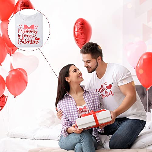 TaoBary 24 Sheets Valentines Heat Transfer Patches Washable Valentine‘s Day Iron on Stickers Heart Lip Cupid Decals Iron on Transfers for Men Women Couple DIY Shirt Jeans Bag Pillow Hoodies Clothing - Image 5
