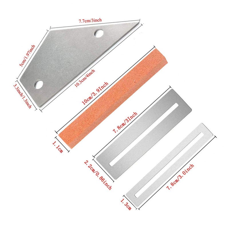 Kuylive Guitar Luthier Tool Including Fret Leveling Beam Sanding Leveler Beam, Guitar Fret File, Stainless Steel Fret Rocker and Fingerboard Guards Protectors, Grinding Stones - Image 2