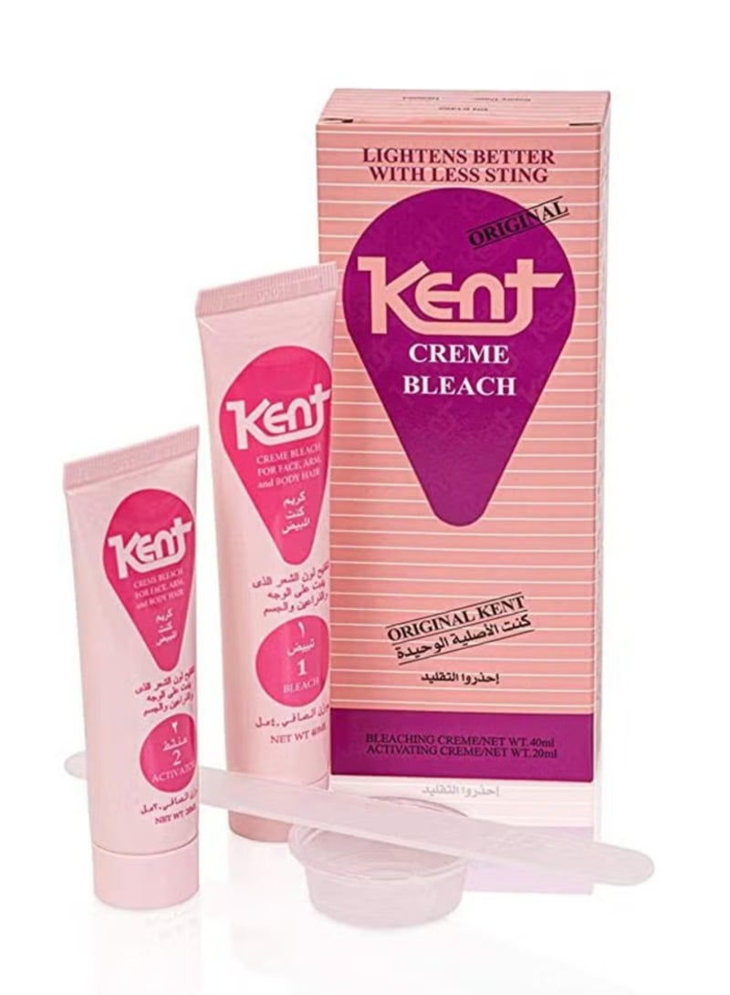 KENT Creme Bleach 40ml Creme Activating 20ml - Image 1