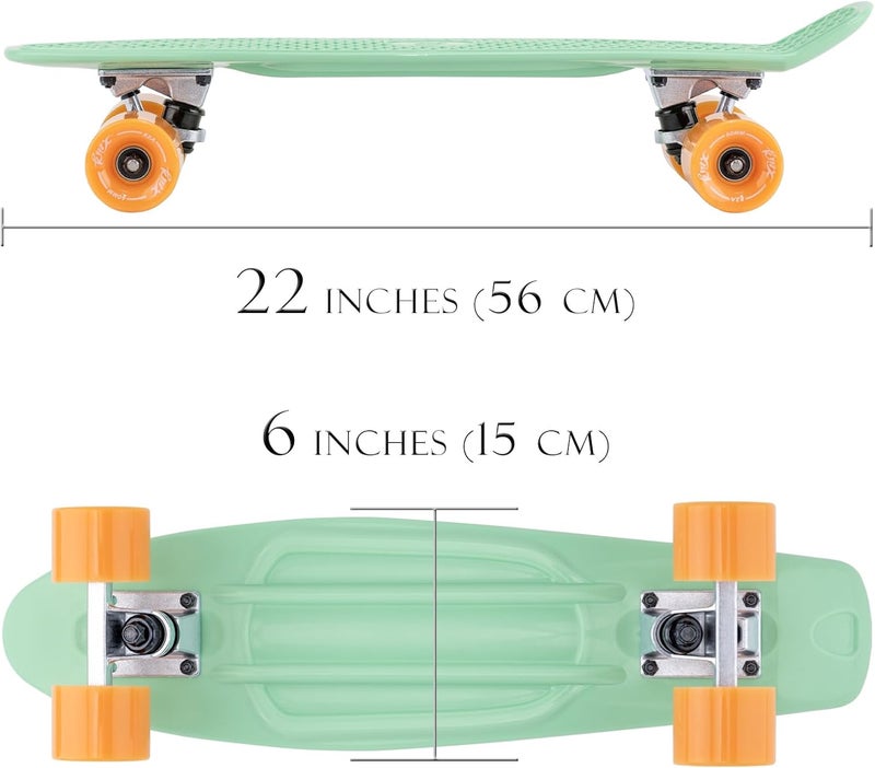 KMX Skateboard 22 and 27 Inch, Classic Mini Cruiser Skateboard for Boys, Girls, Kids, Students, Adults, Teens, Mini Cruiser Board for Beginners and Advanced - Image 4