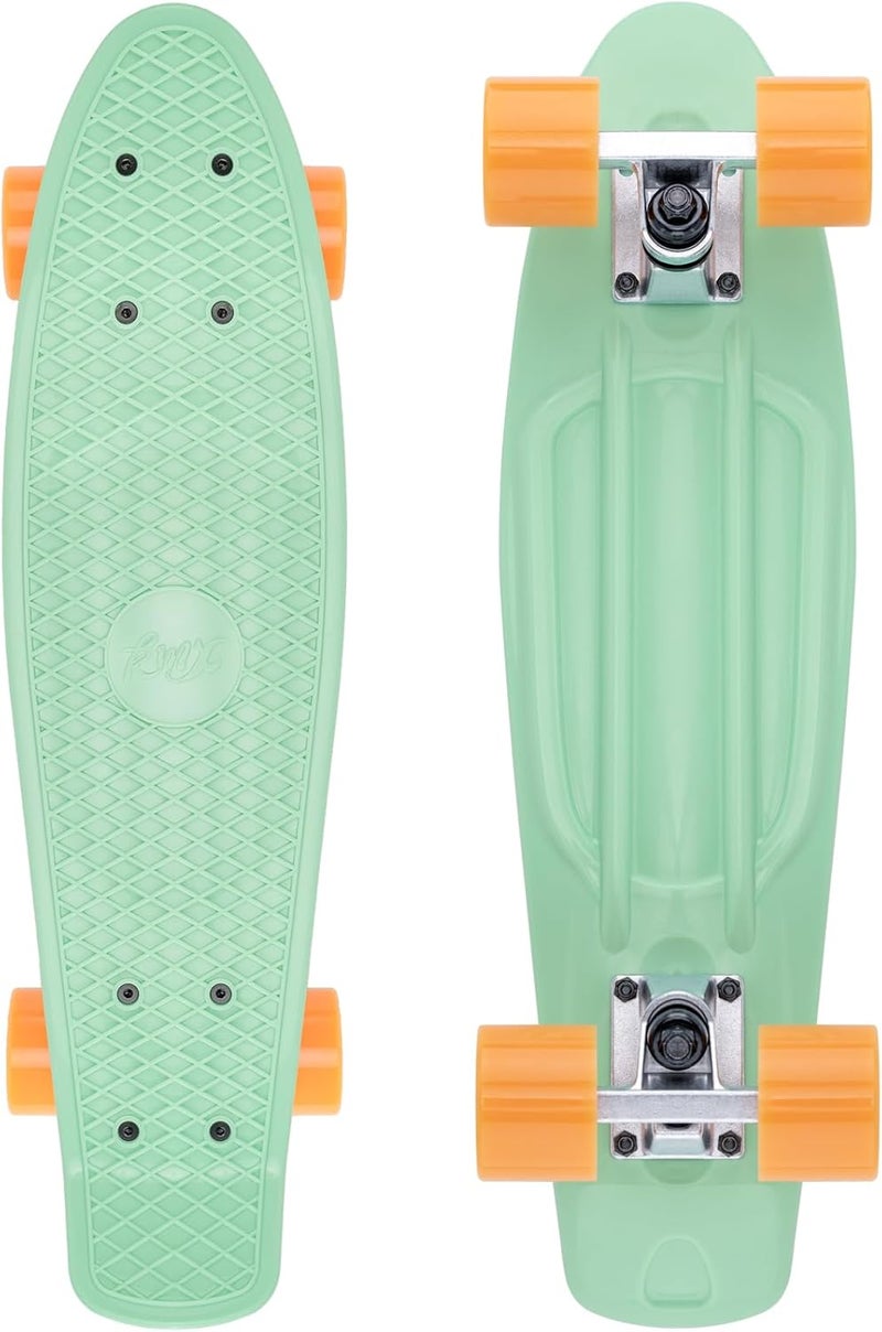 KMX Skateboard 22 and 27 Inch, Classic Mini Cruiser Skateboard for Boys, Girls, Kids, Students, Adults, Teens, Mini Cruiser Board for Beginners and Advanced - Image 1